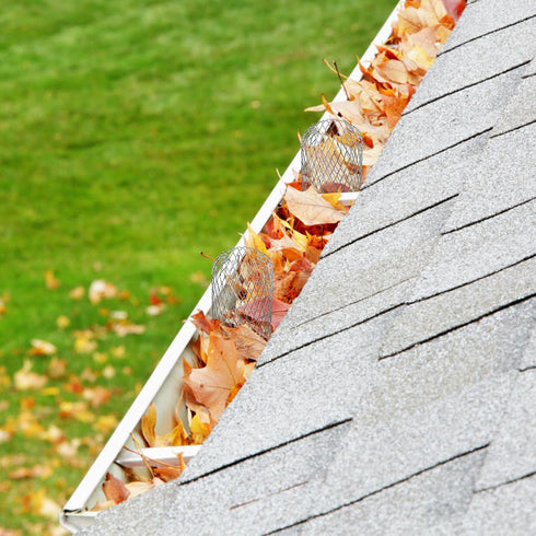DOITOOL 6 Pack Gutter Downspout Guards 3 Inch Expandable Aluminium Filter Strainer, Stops Blockage from Leaves