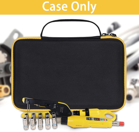 Aenllosi Hard Carrying Case for Klein Tools VDV002-818 Coaxial Cable Tools, Customised Holder (Case Only)
