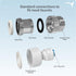 AquaticLife 3-Piece Brass Faucet Adapter Kit - Kitchen Bathroom Sink Connecter for Garden Hose and Water Filter