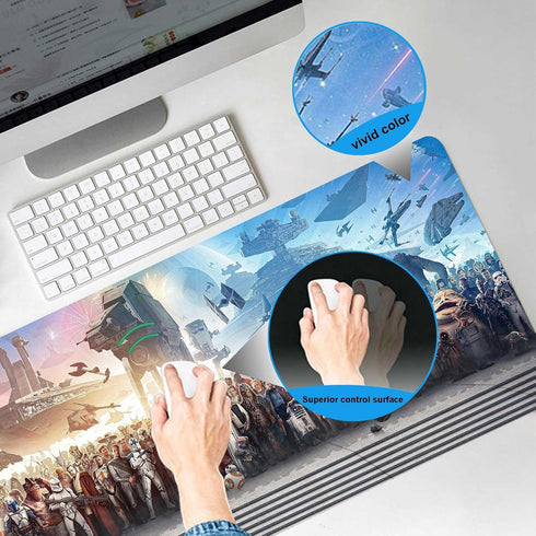XXL Large Gaming Mouse Pad The Chosen One Custom Desk Pad, Portable Desk Mat 31.5X15.7 Inch with Anti-Slip Rubber Base