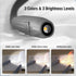 3 3 Upgraded LED Neck Reading Light, Book Light, Rechargeable, Colors & Brightness Adjustable, Auto-Off Timer, Neck