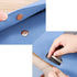 Enyuwlcm PU Leather A4 File Folder, Waterproof Portfolio Envelope Case with Snap Closure, Blue Color