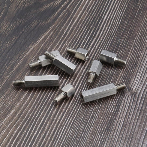 Create idea 8PCS Single Head Stud Hex Standoff Spacers - M6 x M6 for PCB, 10mm, 15mm, 20mm, 30mm