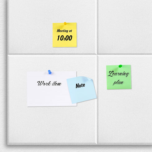 Large Office Cork Board Alternative 47"x35", 12 Pack Felt Wall Tiles for Wall Pin Board Tack Board