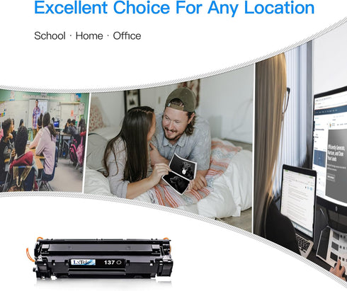 LxTek Compatible Toner Cartridge Replacement for Canon 137 CRG137, 1 Pack for ImageClass Printers
