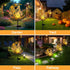 ShangTianFeng Butterfly Lights Outdoor Decor - Moon & Bird SolaGardenLights Waterproof, Auto On/Off Pathway Lighting