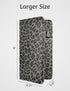 5"9" Server Book for Waitress Book with Zipper Pocket and Magnetic Closure, Grey Leopard Cute Server Wallet with Money