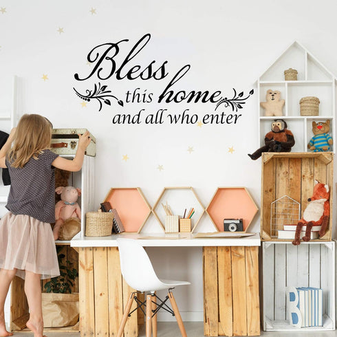 Zonon 3 Sheets Vinyl Wall Quote Stickers, Inspirational Love Faith Hope Family Motivational Wall Decals for Home School