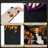 4.25" 11" 5 Pack 1 Menu Covers x View Black PU Leather Restaurant Menu Holders, Single Panel with Angled Corners