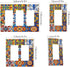 Eionryn 2 Mexican Talavera Tile Wall Plate Moroccan Ottoman Motifs Wallplates Electrical Outlet Covers Gang Switch