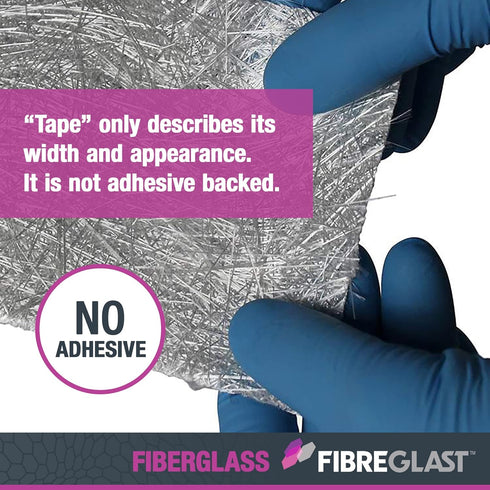 Fibre Glast Fiberglass Chopped Strand Mat Tape - 1.5 Ounces, 4 Inches Wide, 10 Yard Long Roll, Made in USA
