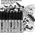 INTUNO 120 Count Permanent Markers, Black, Fine tip, Oil-Based Permanent Markers, Waterproof and Fade-Resistant