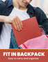 SUNEE 2 Pocket Folders with Prongs (100 Pack, Red), Paper Folders for School Office Home Business