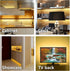 Counter Back,Shelf,6.6 Set,ETL Listed,120 LEDs,1100lm,2700K WOBANE Under Cabinet Lighting Kit,Flexible LED Strip Lights