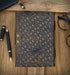 MONTEXOO Leather Bound Journal Sketch Book, Genuine Embossed, 5 x 7 inches, Unlined Paper, 200 Pages, Brown