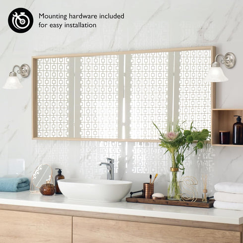 511618 Millbridge 1-Light Dimmable Design House Wall Light Traditional Indoor Light with Alabaster Glass for Bathroom