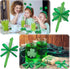 Geyee 24 Pack St. Patrick's Day Shamrock Pen with Sticky Notepad - Kids Bulk Shamrock Shaped Ballpoint Pen, Ribbons,