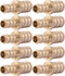 SharkBite 3/8 Inch x 1/2 Inch Crimp Reducing Coupling, Pack of 25 Brass Plumbing Fitting for PEX Pipe