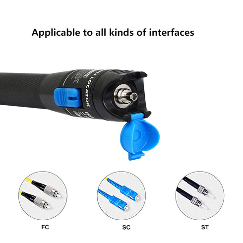 SinLoon Visual Fault Locator, Red Light Pen Fiber Optic Cable Tester for 2.5 mm Connector, CATV Maintenance