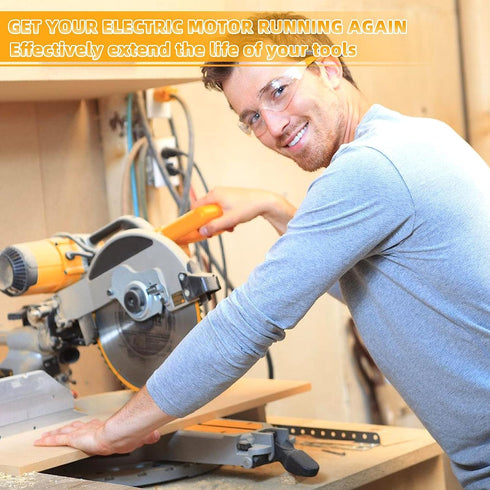 Electric Motor Carbon Brushes, 40Pcs 10 Different Models for Maintenance of Carbon Brush Motors