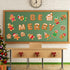 Christmas Cutouts - Xmas Gingerbread Classroom Bulletin Board Decorations for Merry Christmas Party Supplies