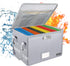 ENGPOW Fireproof Box with Lock, Collapsible Document Box with Zippers, Portable Home Office Safe for Hanging