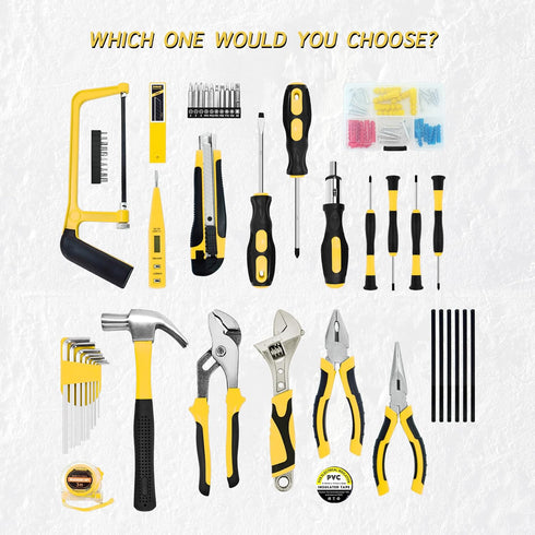Set,148-Piece Sets SOLUDE Tool Home Repair Tool Kit for Men Women College Students,Household Basic Hand Tool with Case