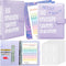 Axolotl 100 Envelopes Money Saving Challenge Binder, A5 Budget Challenges with Cash Envelopes for 100 Days (Matt Purple)
