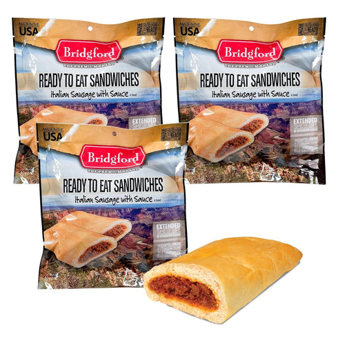 Bridgford Italian Sausage - Shelf-Stable Survival Food Storage Meals - 3 Pack