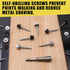 250pcs #10 x 1-1/2" White Hex Head Self-Drilling Metal Roofing Screws, EPDM Washer, Colored Head, Sheet Metal Roof