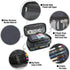 Large Capacity Pencil Case Organizer, Double Zipper Storage Bag for College School Office