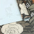HAOKHOME 93276 Peel and Stick Wallpaper: Floral Vintage Removable Rose Leaf Black/Brown/Beige Stick on Mural 17.7in x