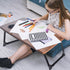 Adjustable Wooden Lap Desks for Bed, Desk with Built-in Cup Holder