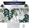 Desk Mat Green Plant Leaf, Large Mouse Pad for Women Office Decor, XXL Mousepad 31.5''X15.7'' Non-Slip Rubber Base