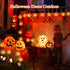 Lights,20FT 40 8 Halloween LEDs Holiday String Lights for Indoor Outdoor Decor,Battery Operated Mode Waterproof Pumpkin