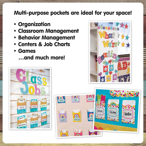 Teacher Created Resources Home Sweet Classroom Library Pockets - Multi-Pack (TCR8827)