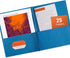 Avery 25 Blue Two Pocket Folders with 3 Prong Fasteners, Holds 70 Sheets (47976)