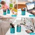 EasyPAG Metal Round Pen Holder 2 Pack - Dark Teal Desk Pencil Organizer for School & Office