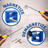 Demagnetizer and Magnetizer - Blue for Screwdrivers, Bits, Small Tools, and Precision Construction