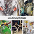 1’’ ID × 1-19/64" OD - 10 ft Clear Braided Hose, High Pressure Flexible PVC Tube for Water Air Oil Transfer, BPA Free
