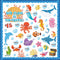 gisgfim Under The Sea Bulletin Board Decoration Set with Sea Animals Cutouts and Borders for Ocean Theme Classroom Decor