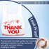 1000PCS 11"x6"x21" YoYoRain White Thank You T-Shirt Bags Reusable & Disposable Grocery and Supermarket Shopping Bags