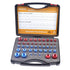 44pcs Nut and Bolt Thread Checker Set, Practical Size Gauge Box for Inch & Metric