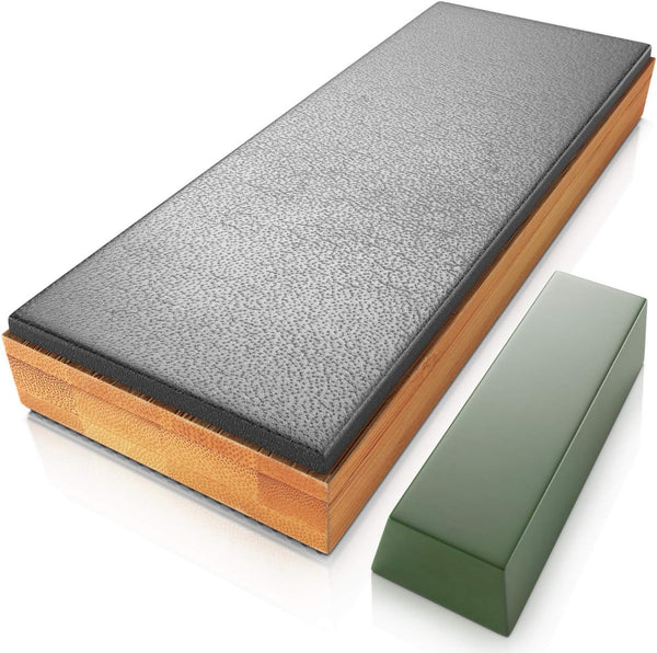 Sharp Pebble Premium Leather Strop for Knife Sharpening with Polishing Compound -