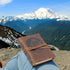 Leather Bound Journal for Men and Women, Handmade Gift Set with Mountain Embossed Journal and Stylish Pen (300 Pages,