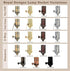 Royal Designs, Inc. 8 Dimmer SPT-1 CO-1001D-BLK-8-1, Foot Replacement Lamp Cord with Molded Plug and Rotary Switch