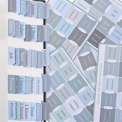 75 Mr. Pen- Laminated Bible Tabs, pcs, Easy-to-Read & Apply, Tear Resistant Index Tabs for Women and Men, Bible Study
