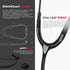 MDF Instruments Acoustica Lightweight Stethoscope for Doctors, Nurses, Home Health Use, Black Tube