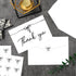 72Pack Set 72Cards, Supplies,46Inch MATJOE Black Bow Thank You Card Includes Black Bow Stickers and White