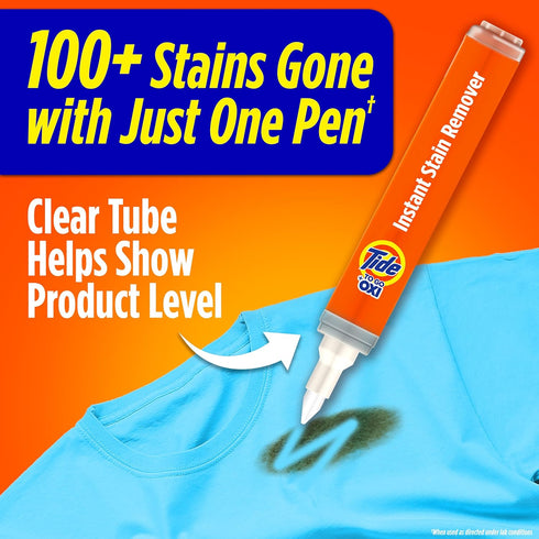 Tide Pen Stain Remover for Clothes, To Go Pen, Instant Stain Remover & Spot Cleaner, Portable, 3 Count